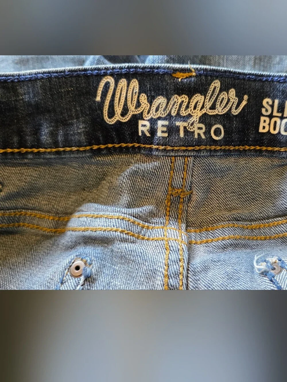 Slim Fit Men's Wrangler Blue Jeans